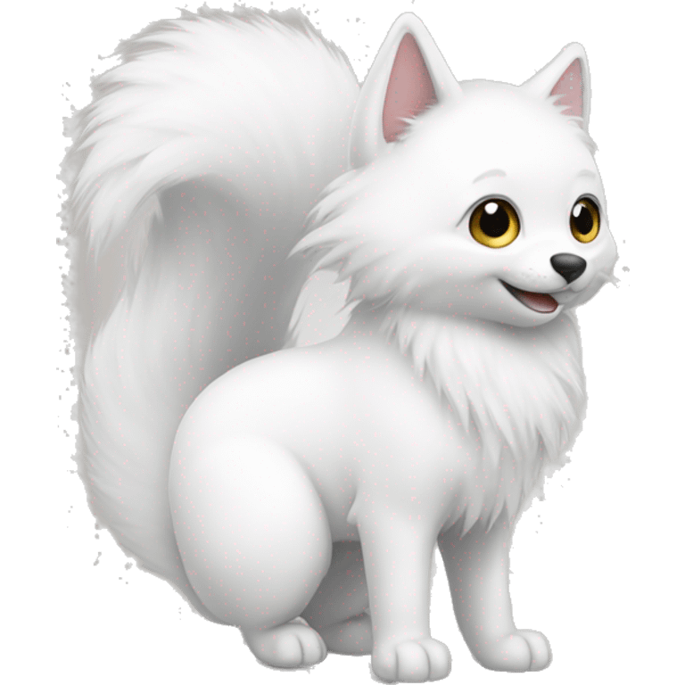 white fur tail emoji