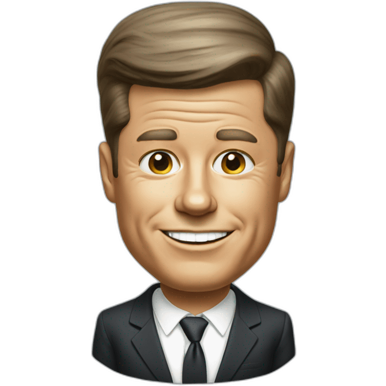 John F kennedy characature emoji