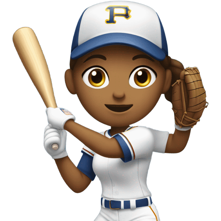 girl playing softball  emoji