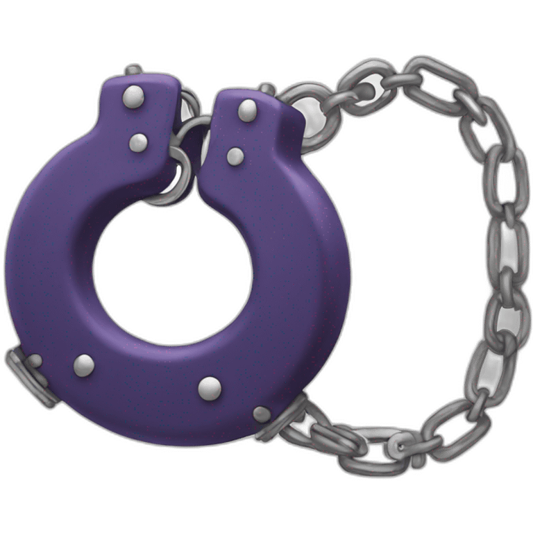 handcuffs with fur emoji