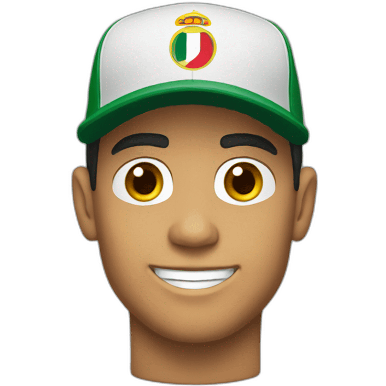 Cristiano with cap emoji