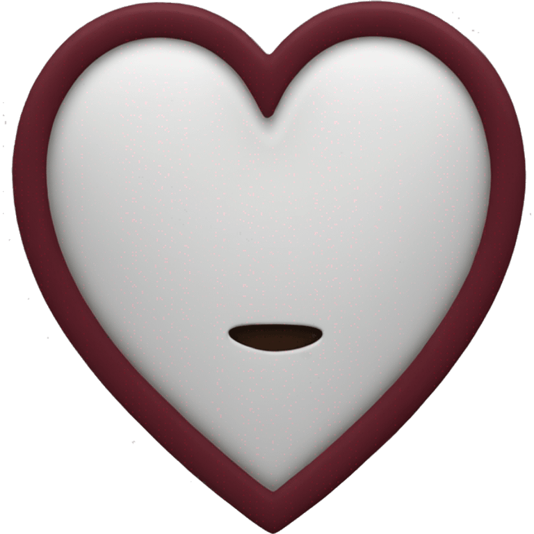 maroon heart emoji