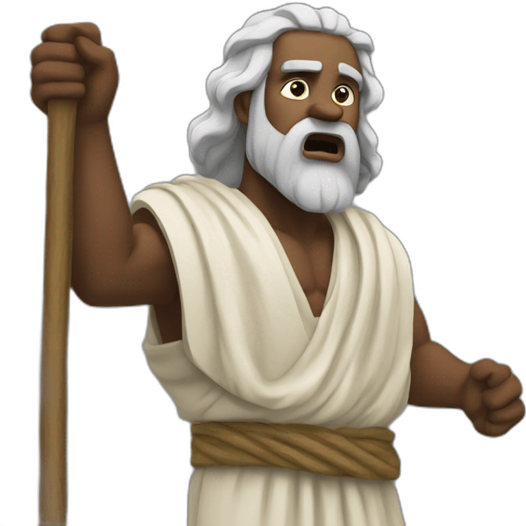 moses furious about the israelites emoji