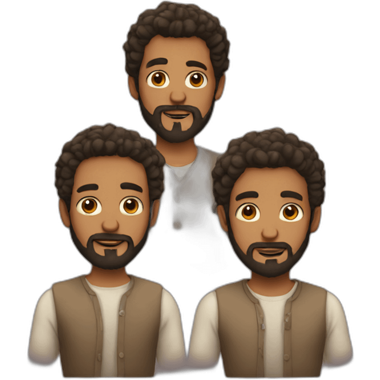 three brothers two of them with beard emoji