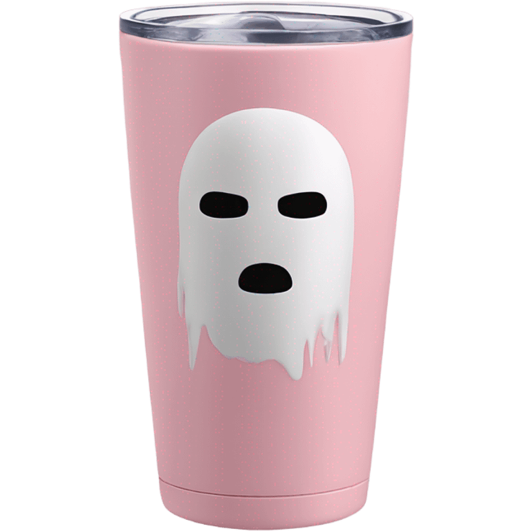 no face light pink tumbler water cup emoji