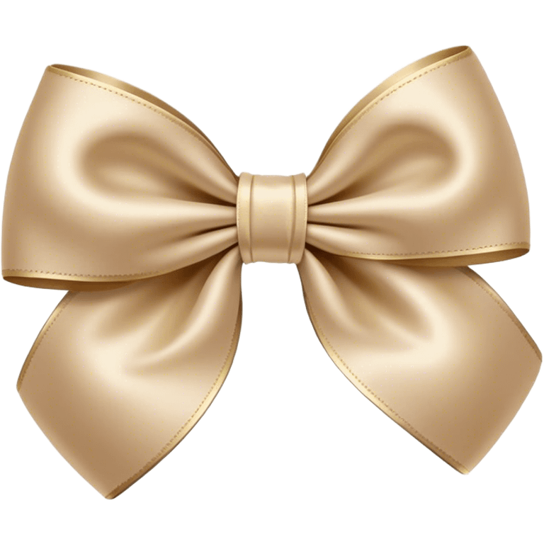 Beige bow emoji