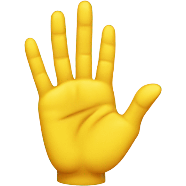 hand with two fingers forming a circle, and the other three fingers raised, forming the archetypical OK symbol; the hand is yellow emoji