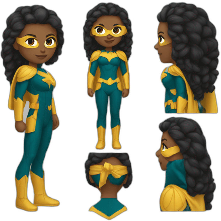 Mulher super heroi emoji