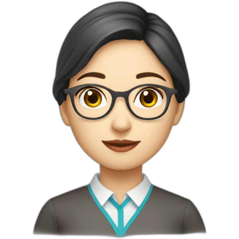 Kazakh Girl teacher of Finnish language  emoji