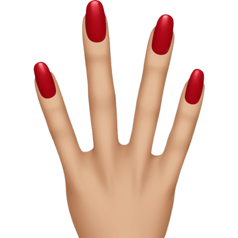 Red manicure emoji