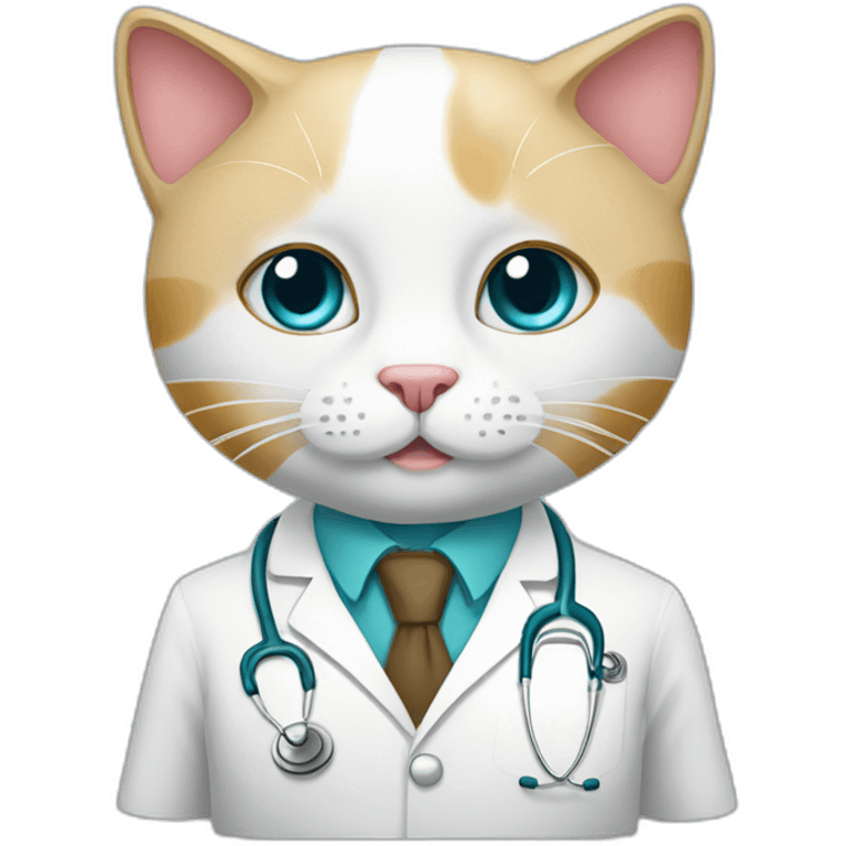 Doctor cat emoji