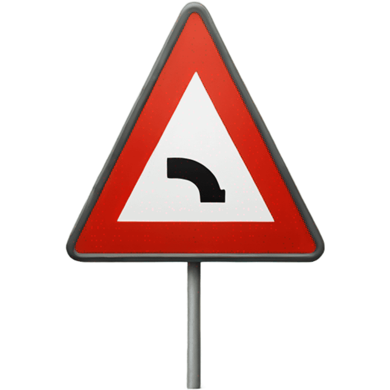 alert road sign emoji