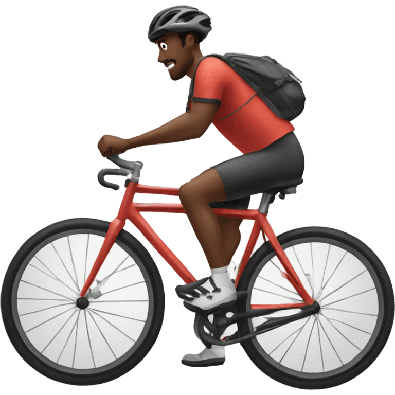 jenco patrick kasamba sur un velo  emoji