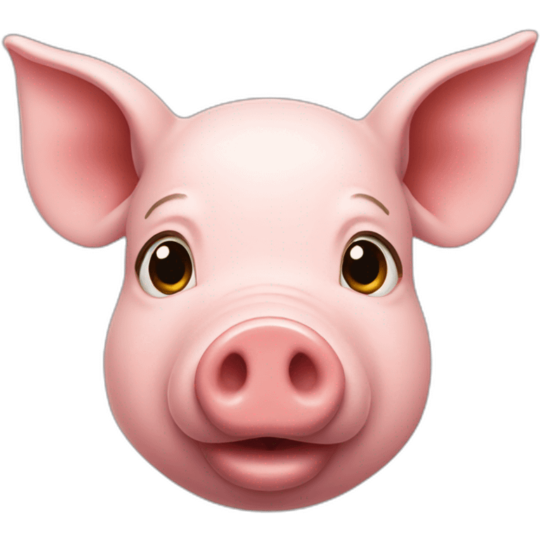 a pig with gold nosering emoji