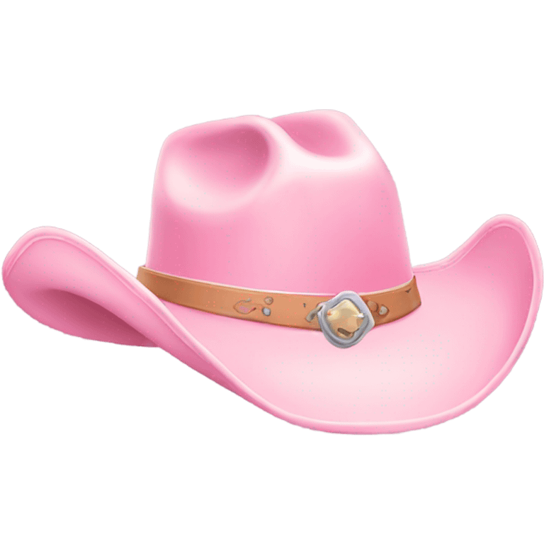 light pink cowgirl hat emoji