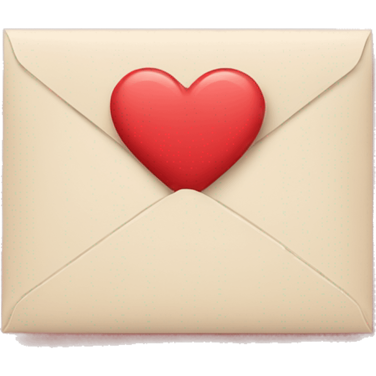 envelope with heart stamp emoji