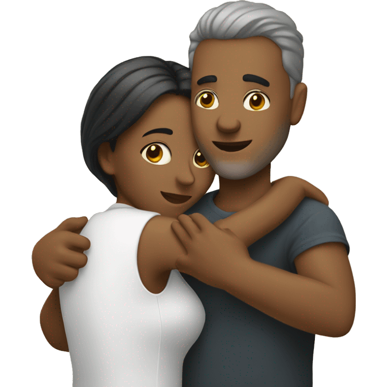 Husband and wife hugging  emoji