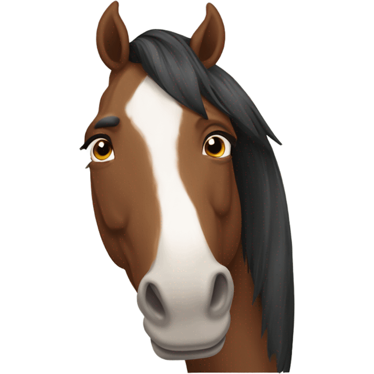 Horse with human face  emoji