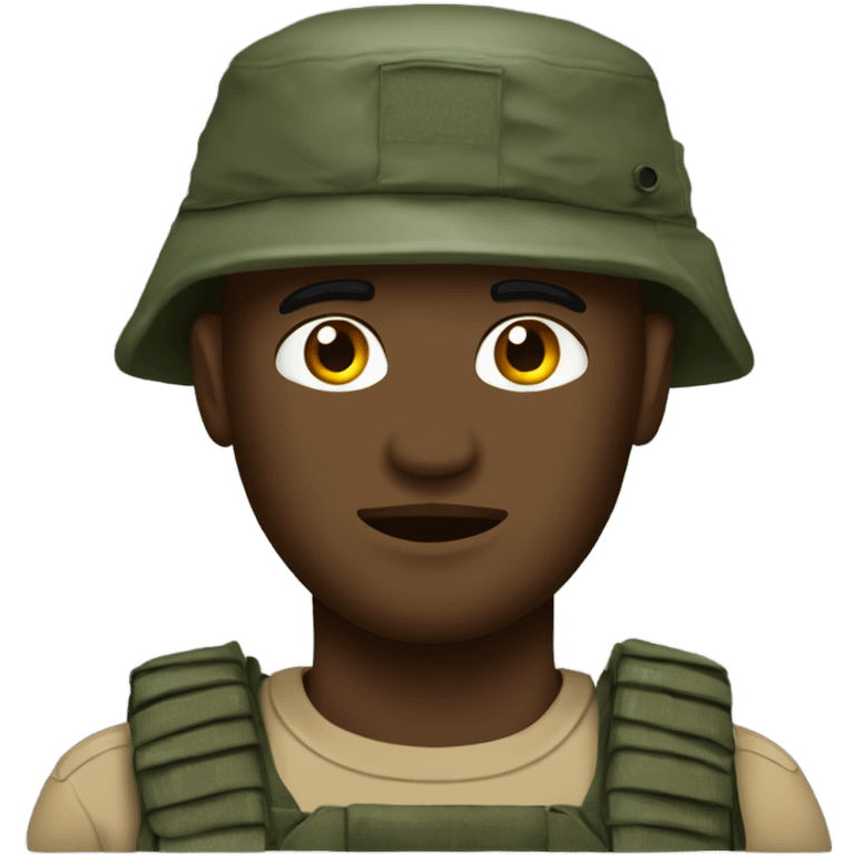 recon marine with bush hat emoji