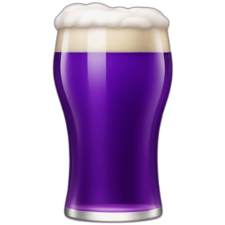 Violet beer emoji