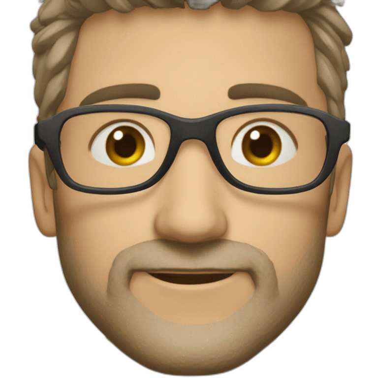 Destru à das lunettes et il a des lockes emoji