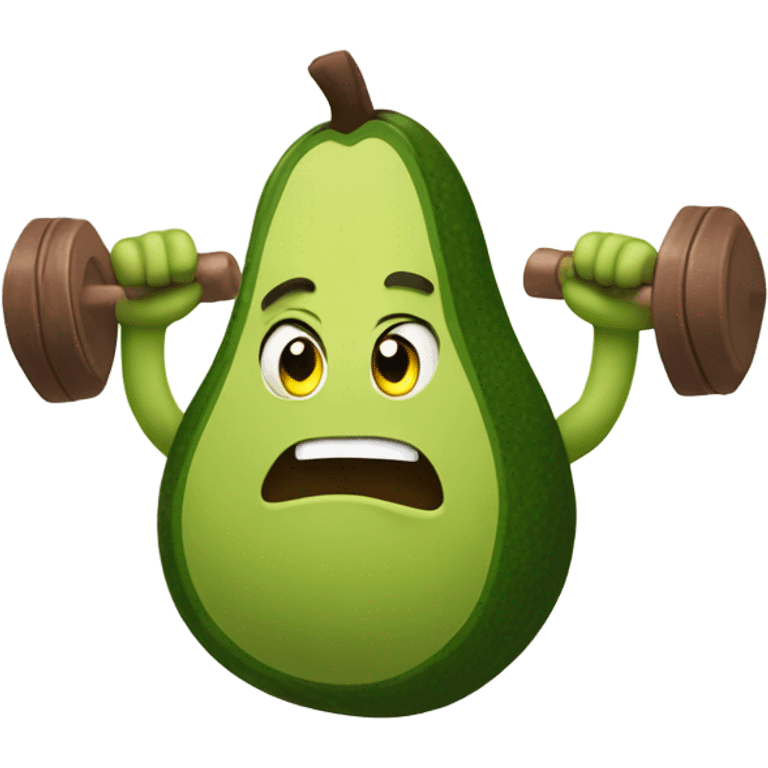 avocado show his muscles emoji