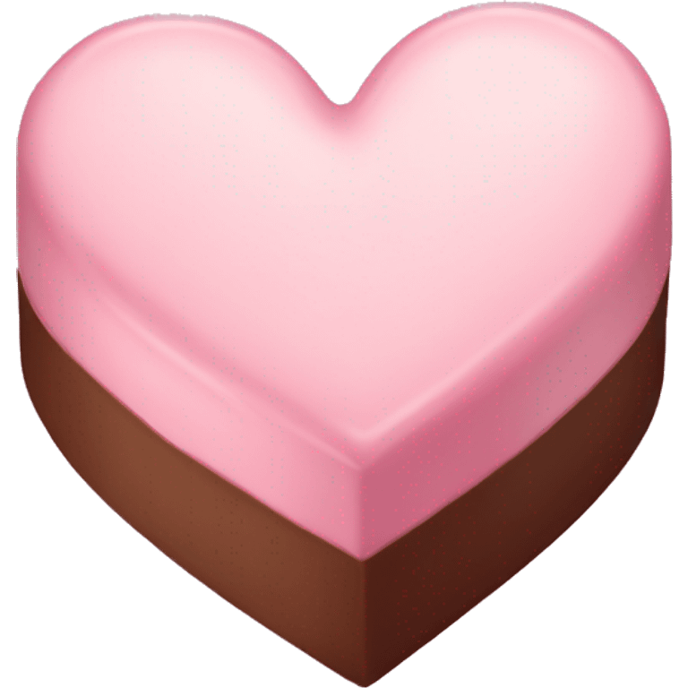 Pastel pink heart box of chocolate  emoji