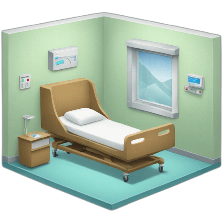 hospital room emoji