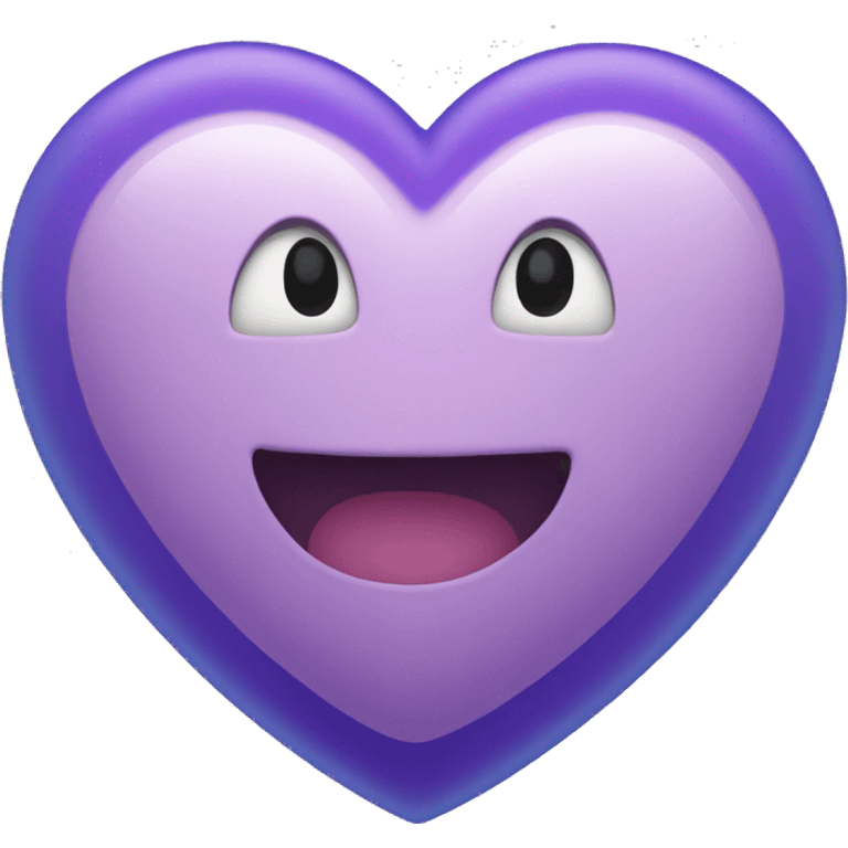 Purple and blue heart  emoji