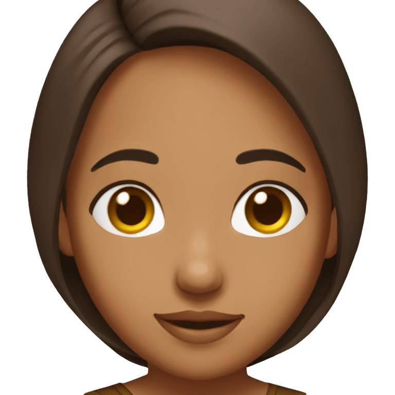 indian girl with brown hair emoji