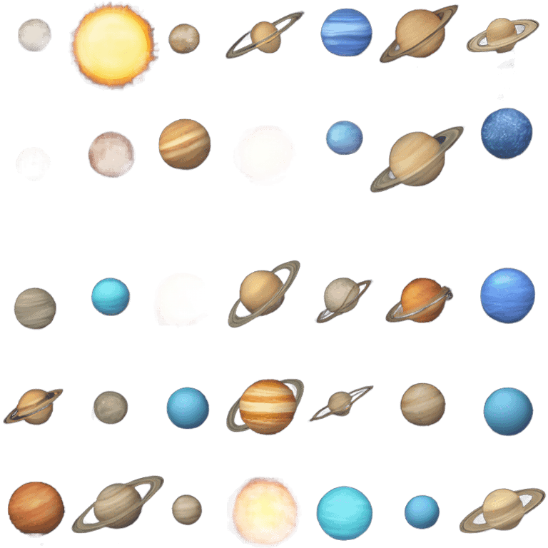 Solar system emoji