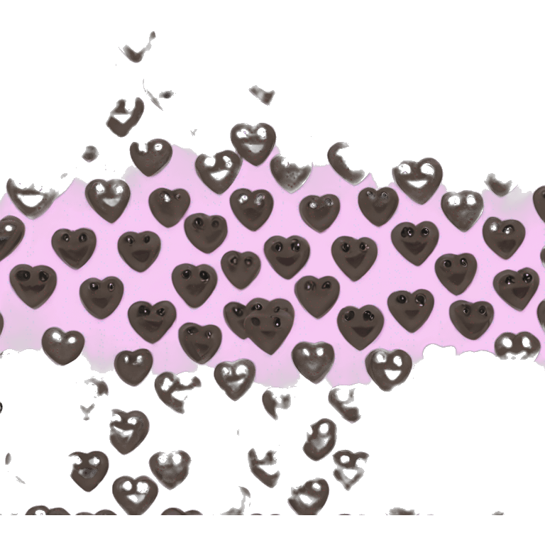 Panther pattern heart emoji