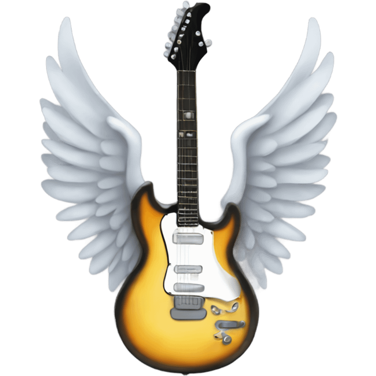 Guitar with wings emoji