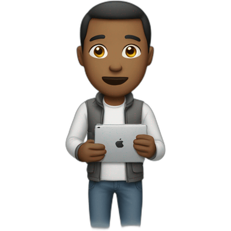 MEN with iPad emoji