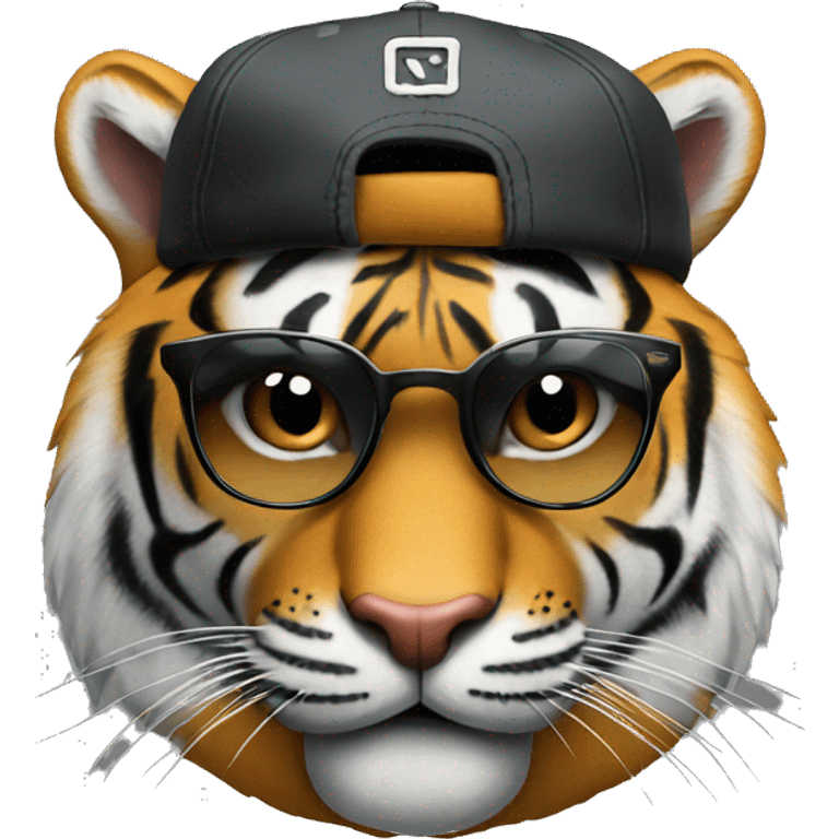 Tiger as rapper emoji