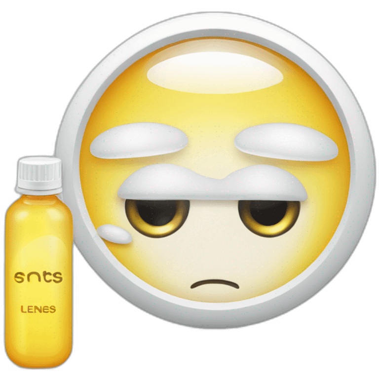 Contact lenses with case and solution emoji