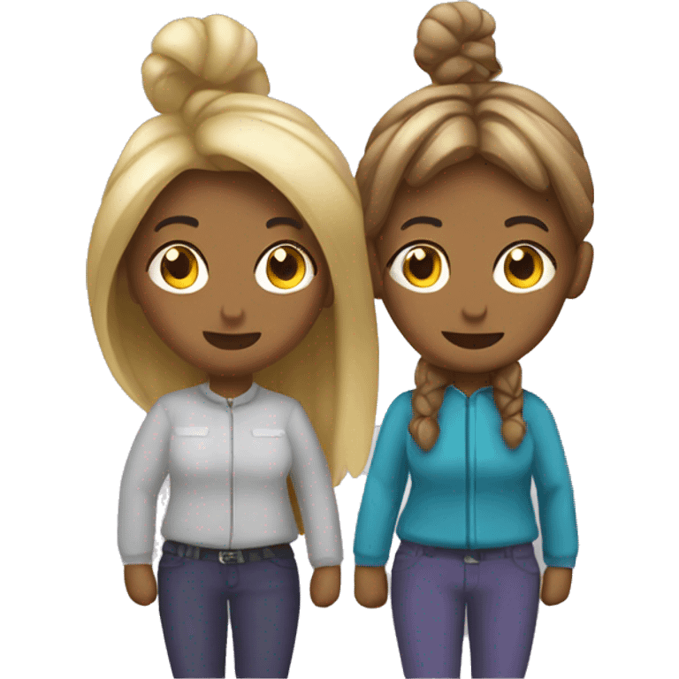 Two bloondie girls in Utah emoji