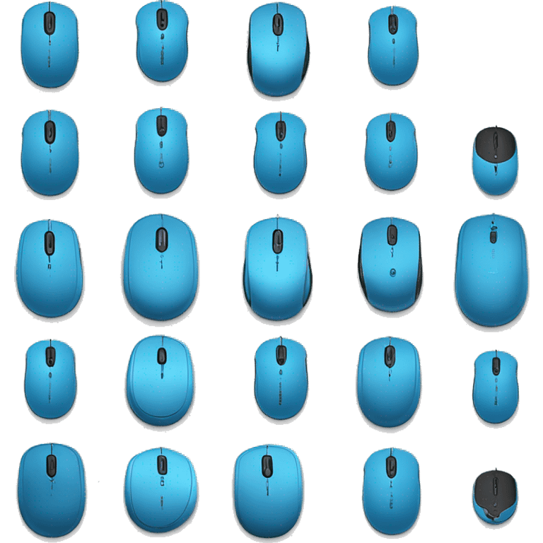 computer mouse full ski blue logitech emoji