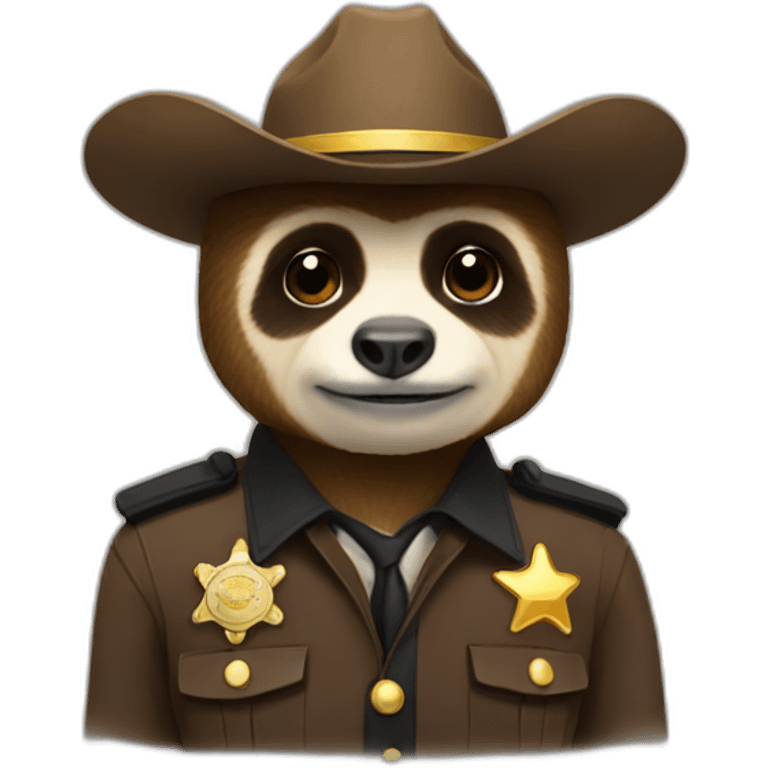 sheriff sloth emoji