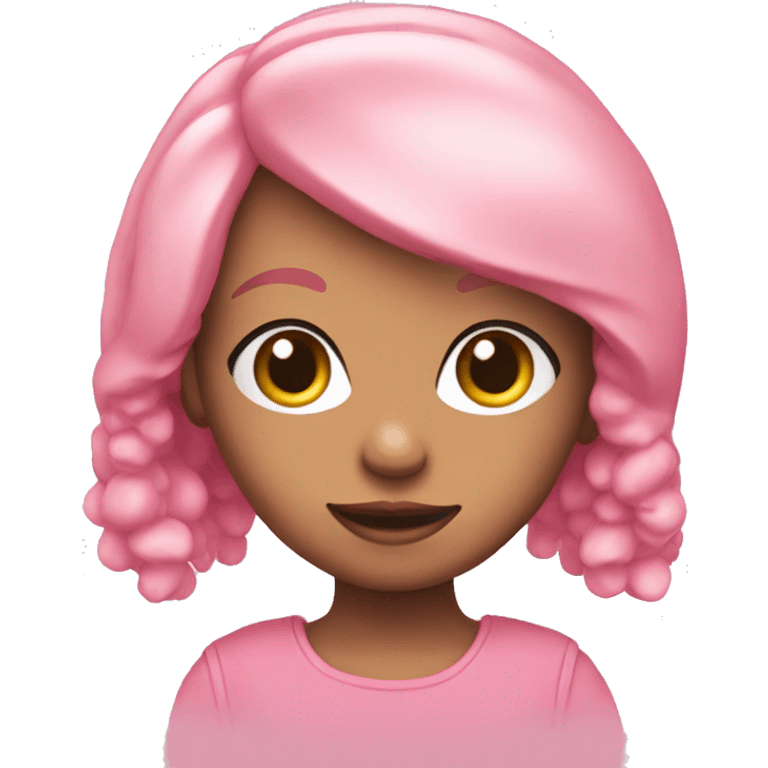 boneka pink dollette  emoji