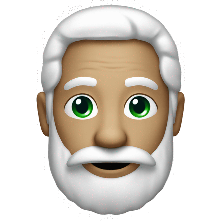 Santa with gren face and white hair emoji