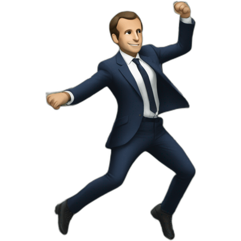 Macron dance money emoji