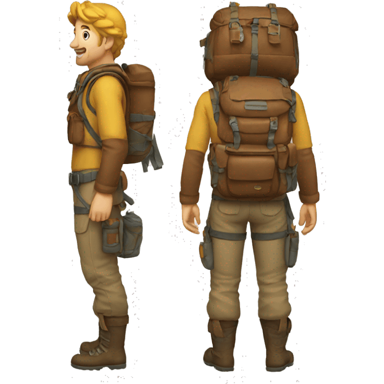 adventurer backpack emoji