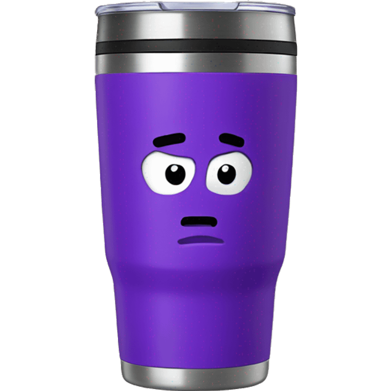 Purple Stanley tumbler emoji