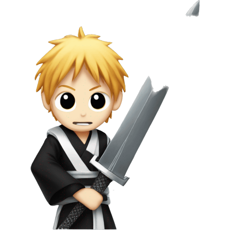 ichigo from bleach holding his sword emoji