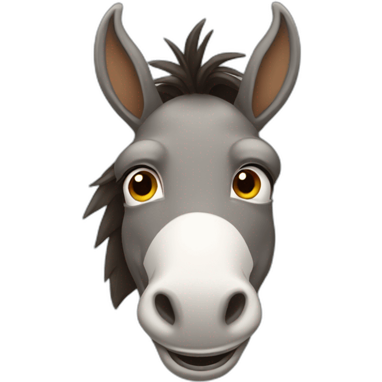 Donkey winking emoji