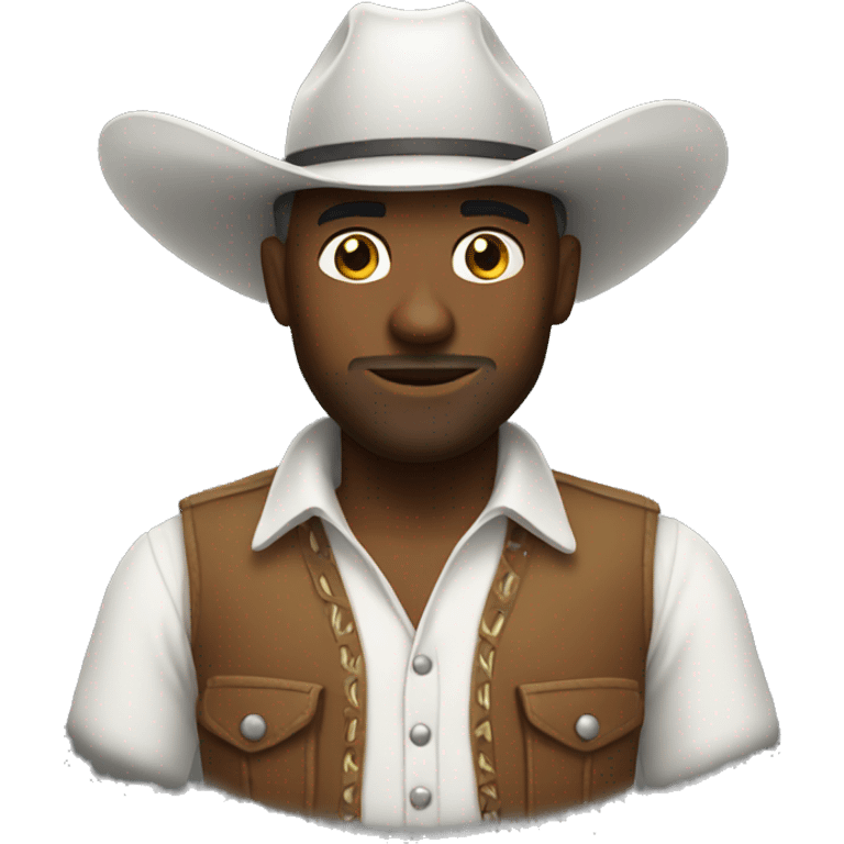 White cowboy emoji