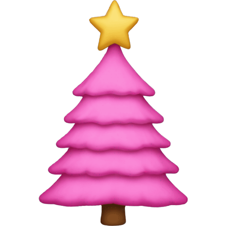 pink christmas tree emoji