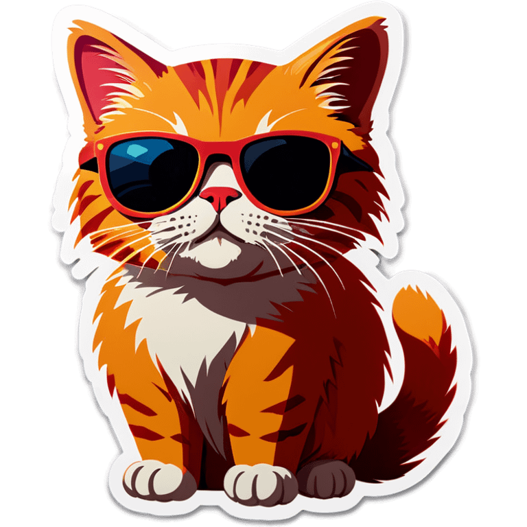 Cat with sunglasses emoji