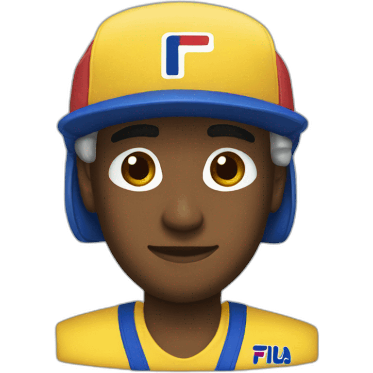 Fila slide in a head emoji